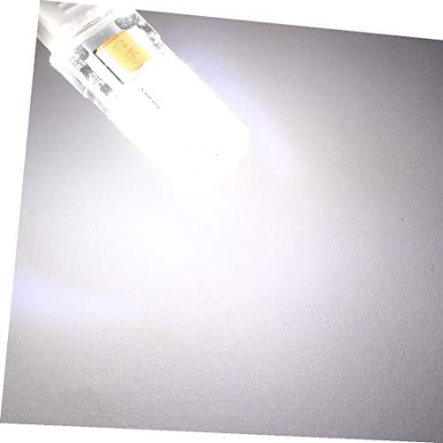 X-DREE AC/DC12V 3014 SMD Led крушка Силиконова Лампа 57-LED G9 2P Студен бял цвят (Lampadina LED AC/DC12V 3014