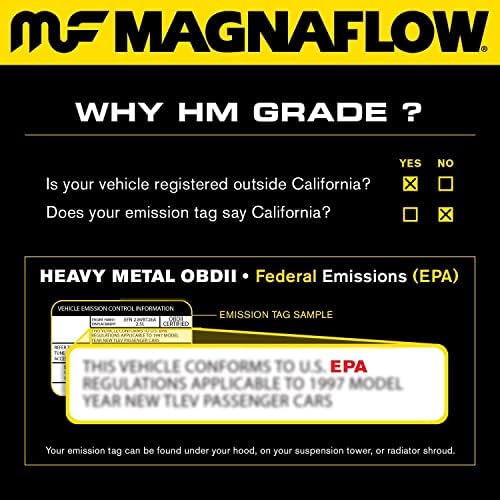 MagnaFlow 50219 Голям Каталитичен конвертор права на засаждане от Неръждаема стомана