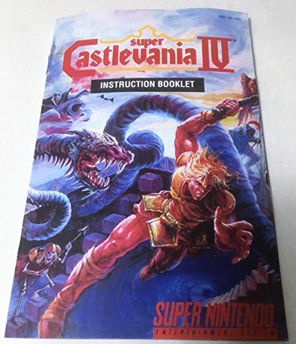 Супер Castlevania IV (Super Nintendo, SNES) Касета за възпроизвеждане на видео игри с футляром за игри и ръководството