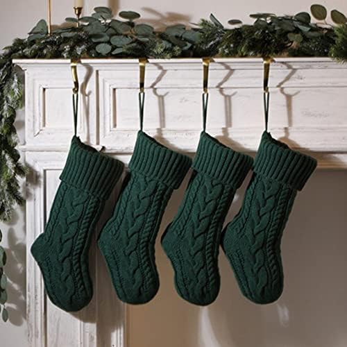 Чорапи Чанта Украса Коледен Чорап Подарък Плетене На Чорапи Пакет Чорап Стълбище Венец Флок