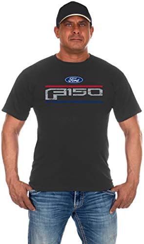 Мъжка тениска с кръгло деколте и Потертым логото на Ford F150 от JH DESIGN GROUP, с кръгло деколте