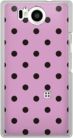 CaseMarket SoftBank AQUOS Phone Xx (106SH) Прозрачен твърд калъф от поликарбонат с шарките на грах - лилаво