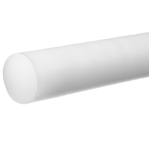 Пластмасов прът от гомополимера ацеталя Delrin, бяла, диаметър 5/16 инча х 3 метра. Дълъг