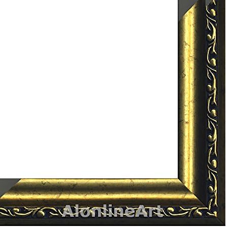 Alonline Art - Физически модерни карта 1 от World Map | Картина в златна рамка, Напечатанная отпечатъци от