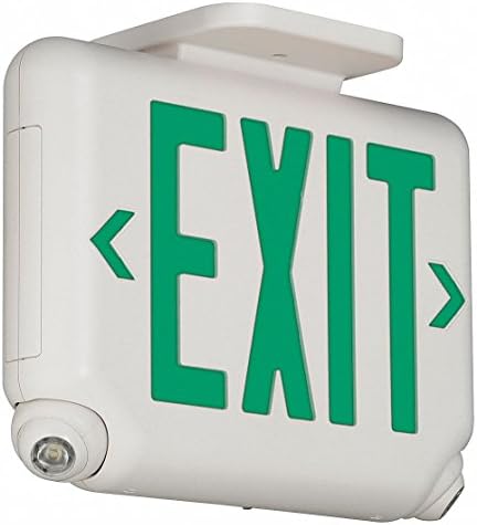 Разход на led знак за излизане EVCUGWD4 двойно действие и аварийно осветление с мощност от 1,7 W с Зелени Букви