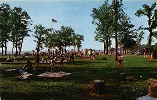 Държавен парк Уэсткотт Бийч Хендерсън-Харбър, Ню Йорк, Ню Йорк Оригиналната Реколта Картичка