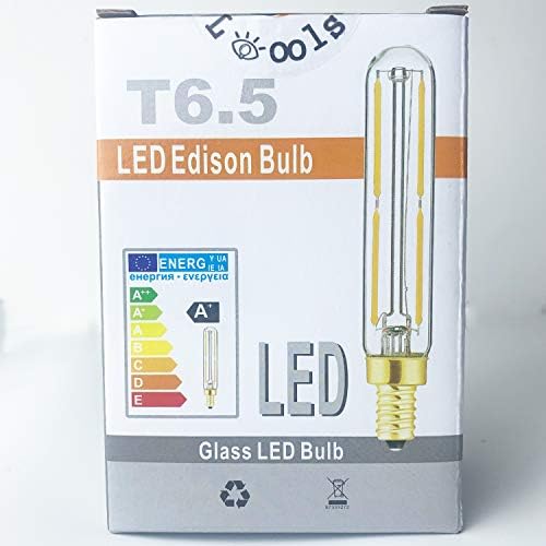 E17 T6.5 Led Тръбна лампа с нажежаема жичка, 4 Watt Led ламповые лампи с регулируема яркост, 500лм, 2700 Към