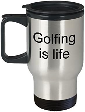 Голф полезно в живота - Подарък за играч на голф, който Има Всичко -Кафеена чаша в теми голф