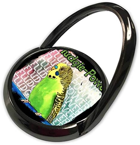 3d Дизайн на Рози Скай Елизабет - Вълнисто папагал Флуджи - Пръстен за телефон (phr_320516_1)