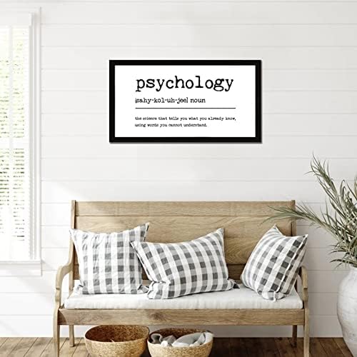 Alioyoit Психология Определение на Съществителното Дървени Знаци Психология Забавно Определение 12x22 инча В