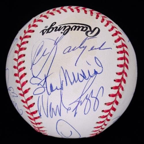 Бейзбол с автограф Fine 3000 Hit Club (15) Уили Мейс Ханк Аарон Стан Музиал JSA - Бейзболни топки с автографи