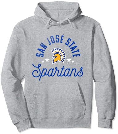 Пуловер с качулка с Логото на Университета на Сан Хосе SJSU Spartans