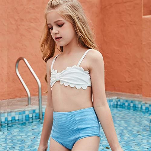 Комплект на бански костюми за малките момичета, Сладък Обикновен Бански костюм от две части, Празничен Бански-Бикини