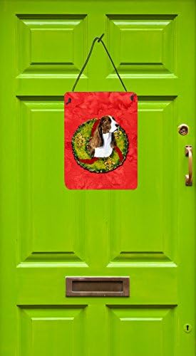 Съкровищата на Каролина SS4200DS1216 Springer Спаниел Коледен Венец на Стената или Вратата Щампи, Алуминиева
