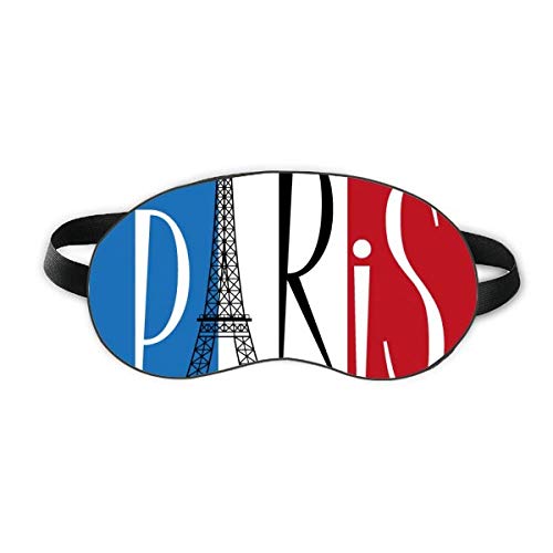 Национален Флаг на Франция-Айфеловата Кула в Париж Маска За сън Мека Нощна Превръзка На Очите Козирка