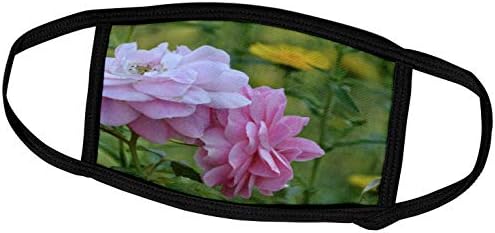 Цветя 3dRose PS - Красиви Розови цветя Лято - Ботанически - Маска за лице (fm_79124_1)