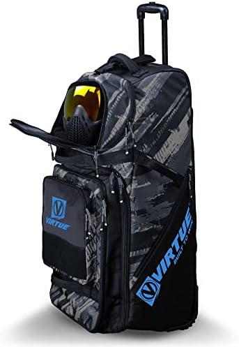 Много голяма Пътна чанта за костюм ДОБРОДЕТЕЛТА High Roller V4 със здрави колела - капацитет 7000 Кубически