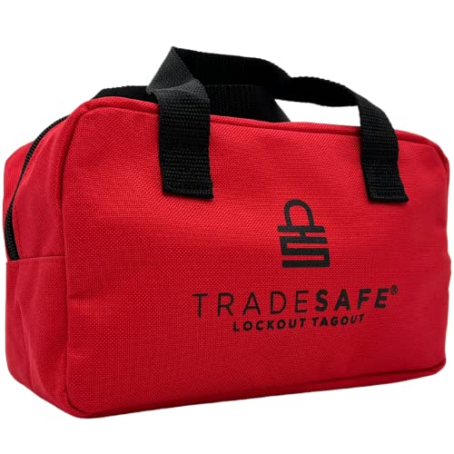 TRADESAFE Lockout Bag за устройства с блокировка маркировка - Чанта със заключване за консумативи Лото, устойчив