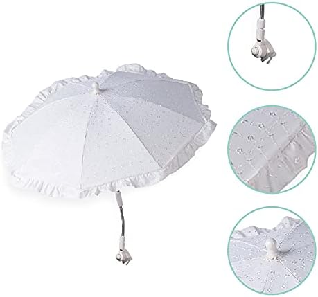Чадър от слънцето Broderie Anglaise - Бял - Цвят Baby