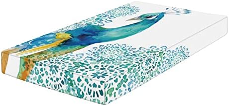Декоративна Чаршаф за легло, матрак цилиндър за малки деца от Микрофибър с цветя Павлина, Копринено-Мека, 28