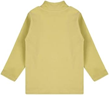 TTAO/Детско топлинна бельо, Блузи, тениски с дълъг ръкав, Есенно-Зимна Топла Тениска, Тениски, Жълт на Цвят,