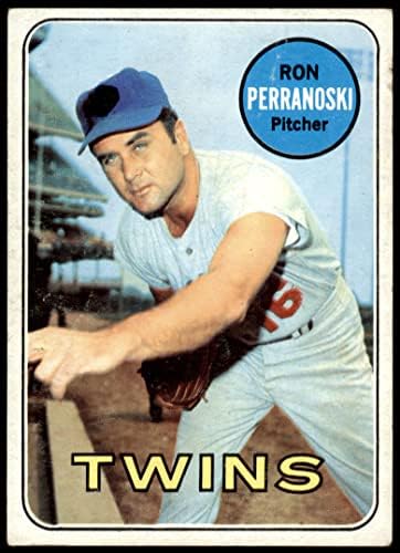 1969 Topps 77 xLA Рон Перраноски Миннесотские близнаци (Бейзболна картичка) (Букви LA Доджърс НЕ се вижда