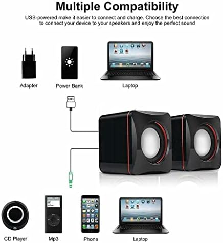 YEBDD Преносими Компютърни Тонколони С Захранван от USB Настолен Мини Говорител Бас Звук Музикален Плейър Система