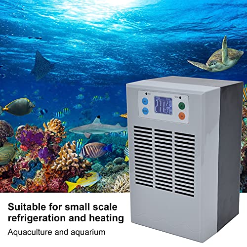 Електронен Охладител за Вода ABS Метален Аквариум Цифров Охлаждащ Нагревателен апарат 20л 70 W StC‑200 100-240