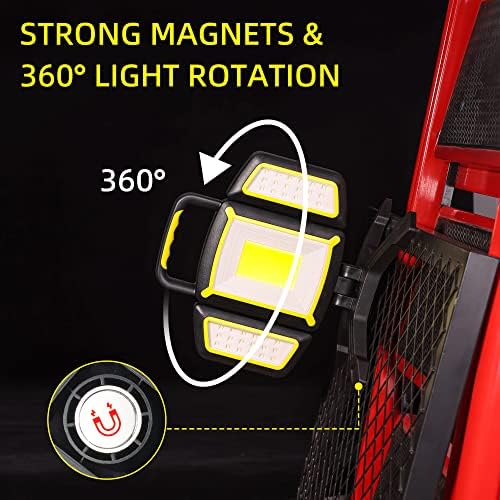 Magnetic, лампа Yzoni, Преносими led работна лампа с 5 режима на осветление, КОЧАН-Фенерче с магнитна основа,