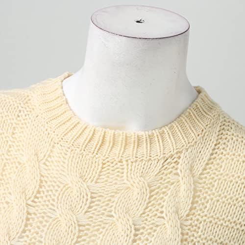 Рокля-пуловер за Жени Комплект от Две части, Поло в Рубчик с Дълъг Ръкав, Пуловер, Пуловер с Пола, Прилепнали