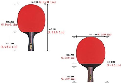 Ракета за тенис на маса SSHHI 3 Звезди, 5 слоя дърво, Нескользящая дръжка, Обидна Ракета за тенис на маса, Износостойкая