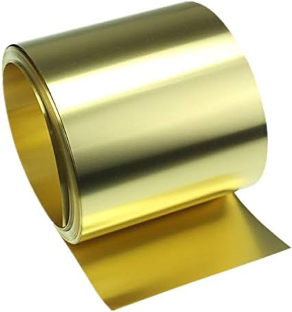 Дебелината на месингова лента LF & LQEW 1pc 5M Или 2 Метра Тънка 0.01/0.02/0.03/0.05/0.08 мм Месинг лист Златна