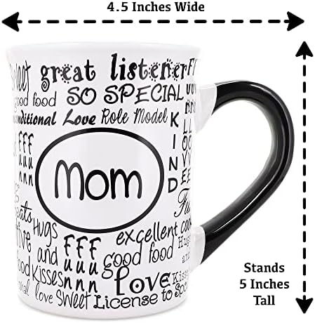 Чаша за мама Вила Крийк, Голяма, 16 грама. Керамични Кафеена чаша за мама, Подаръци за Деня на майката. Подаръци