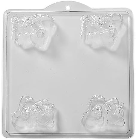Форма За сапун 3D Котка с 4 Кухини /Бомбочки за баня Мухъл M03 x 5
