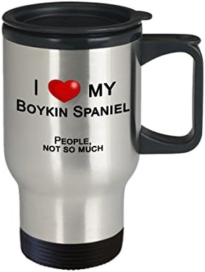 Пътна чаша с Бойкин-спаниелем - обичам Си Бойкин-шпаньол, а не на Хората - Подаръци за Бойкин-шпаньол