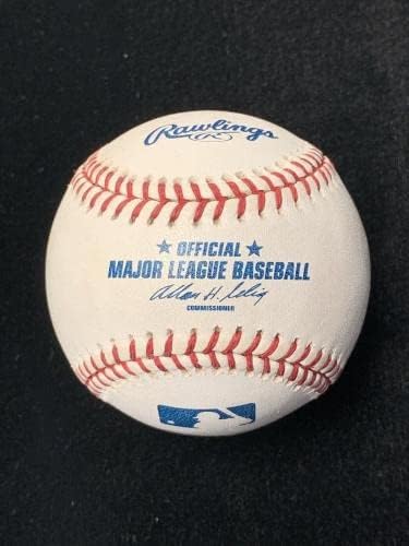 Ей Джей Бърнет 34 Марлини Pirates йорк Янкис ПОДПИСАХА Официален бейзбол ML Selig с бейзболни топки с голографическими