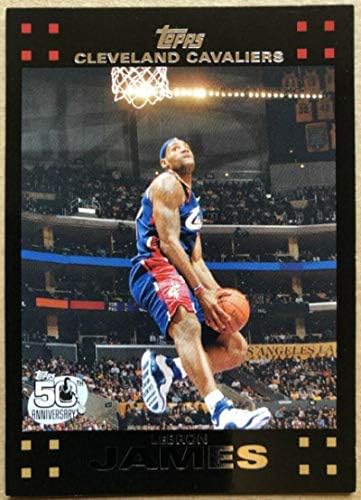 2007-08 Топпс 23 Леброн Джеймс, Баскетбол карта НБА Кливланд Кавалиърс