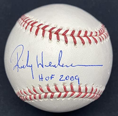 Бейзболни топки Rickey Henderson HOF 2009 с голографией Steiner Sports MLB и с Автограф