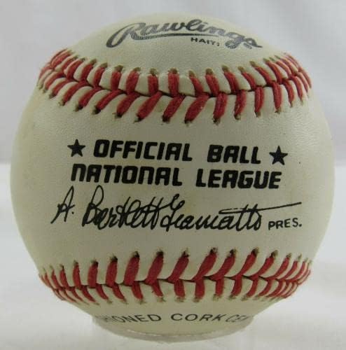 Рики Йордания Подписа Автограф Rawlings Baseball B111 - Бейзболни Топки С Автографи