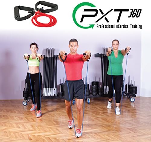 Эспандеры с дръжки от PXT360 | Пълният комплект от 5 Бандажей за упражнения с големи тежести от 5 до 50 паунда