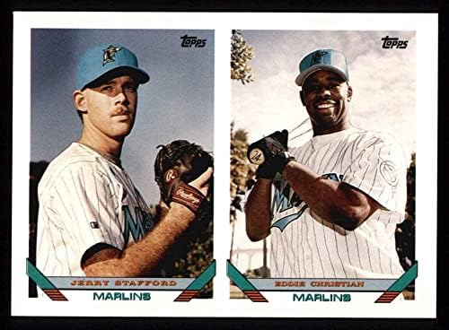 1993 Topps 683 Джери Стафорд Маями Марлинс (Бейзболна картичка) Ню Йорк/MT Марлини