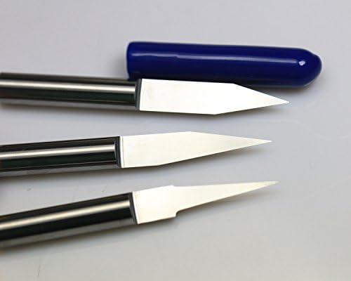 Autek Универсален Нож 0.2 mm 45 Градуса 1/8 Инча 3,175 Гравьор С ЦПУ С един Фитил Плосък Рутер С ЦПУ cnc Гравиране