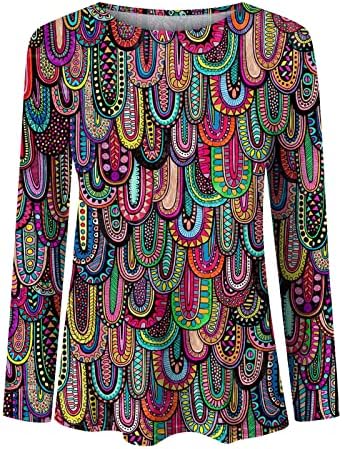 Пуловери Оверсайз за жени, Дамски Ризи Хенли С Дълъг Ръкав и V-образно деколте, Трикотажный Пуловер в Рубчик