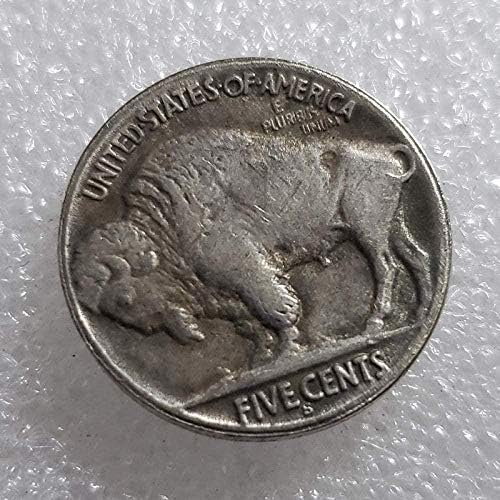 Старинни занаяти 1937-те години на Buffalo Wanderer сребърен долар Твърда възпоменателна монета чуждестранните