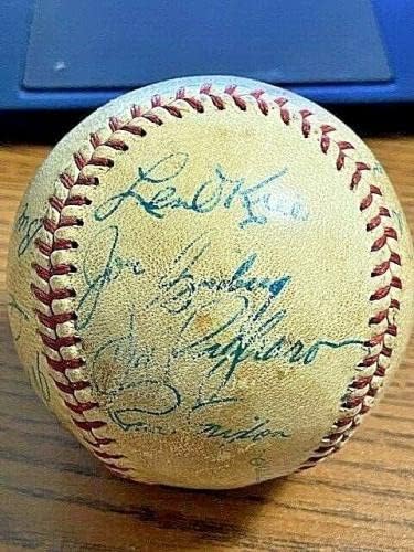 Ретро Бейзбол 1961 г. Ред Сокс 2 с Автографи на целия екип! Майк Хигинс, В Ню Йорк! Jsa - Бейзболни топки с