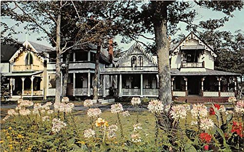 Площадка за лагера Gingerbread Cottages в Oak Блаффс, Marthas-Виньярд, Масачузетс, пощенска Картичка