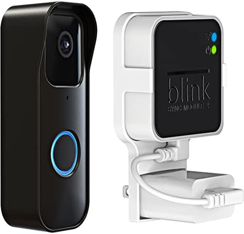 Крепежни отвора на разговор Blink за Видеодомофон Blink, Скоба за закрепване Blink без пробиване със съединителя,