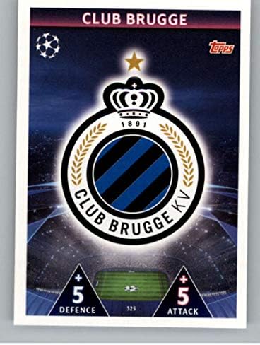 2018-19 Печели Мач на шампионската Лига на УЕФА Attax 325 Клубна икона на Търговска картичка на фк Брюж