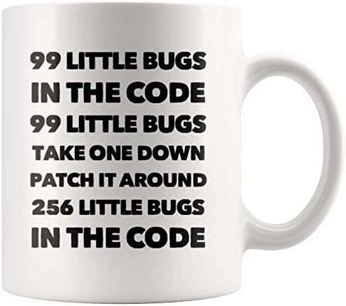 Panvola Забавен Подарък Програмист - 99 Малки грешки В Кода, за да Махнете Една Кафеена чаша 11 Грама