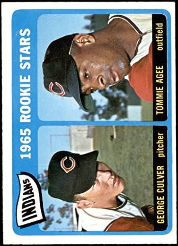 1965 О-Пи-Джи 166 Индианците Начинаещи Томи Эйджи / Джордж Кълвър Индианците Кливланд (Бейзболна картичка)